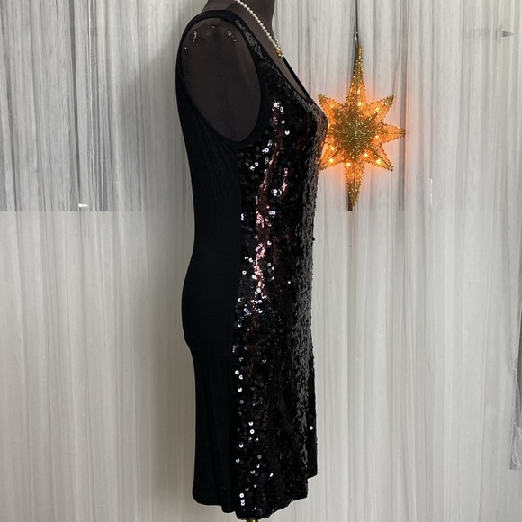 Moon Collection live in California! Black/brown sequins in front dress! Size S - Picture 5 of 10